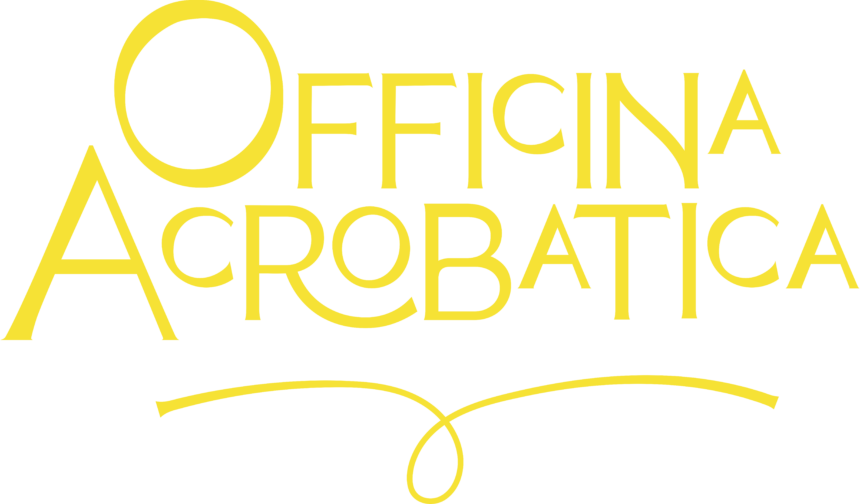 Logotipo logo OfficinAcrobatica giallo