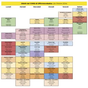 CALENDARIO di Settembre, della Stagione 2024/2025 e Preiscrizioni